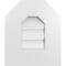 Ekena Millwork Octagonal Top Surface Mount PVC Gable Vent: Functional, w/ 3-1/2"W x 1"P Standard Frame, 12"W x 14"H GVPOT12X1401SF - alternate 1